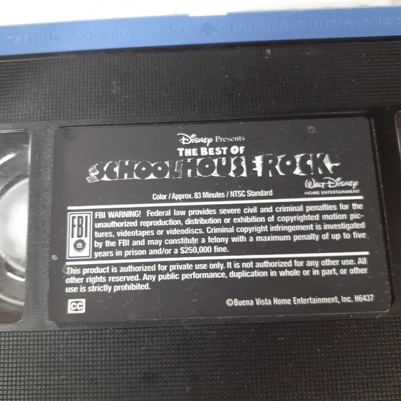 Disney's Best of School House Rock VHS Clamshell Conjunction Junction 25 Songs - Picture 9 of 9